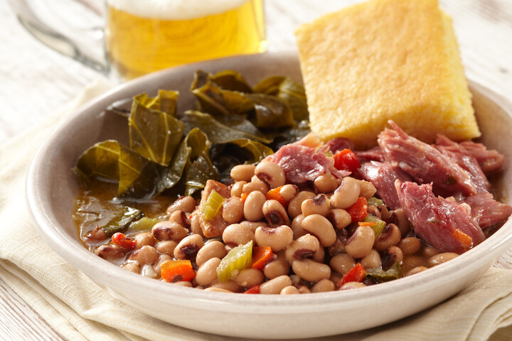 Carolina Blackeye Peas and Greens