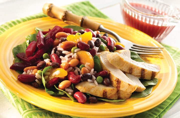 Chicken, Bean and Rice Salad