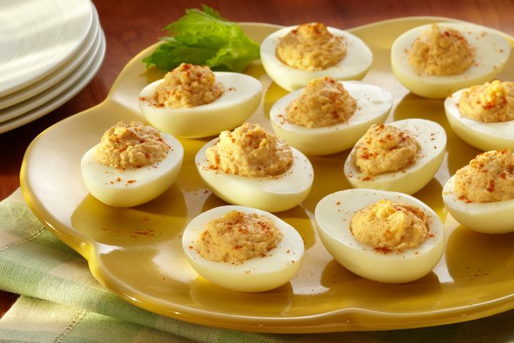 White Bean Deviled Eggs